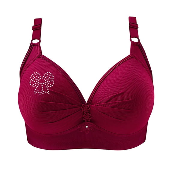 Tuosodrolic Seamless Push Up Bras for Older Women Anti Sagging Bras Wireless Posture Correcting Bra with Support Bra for Seniors