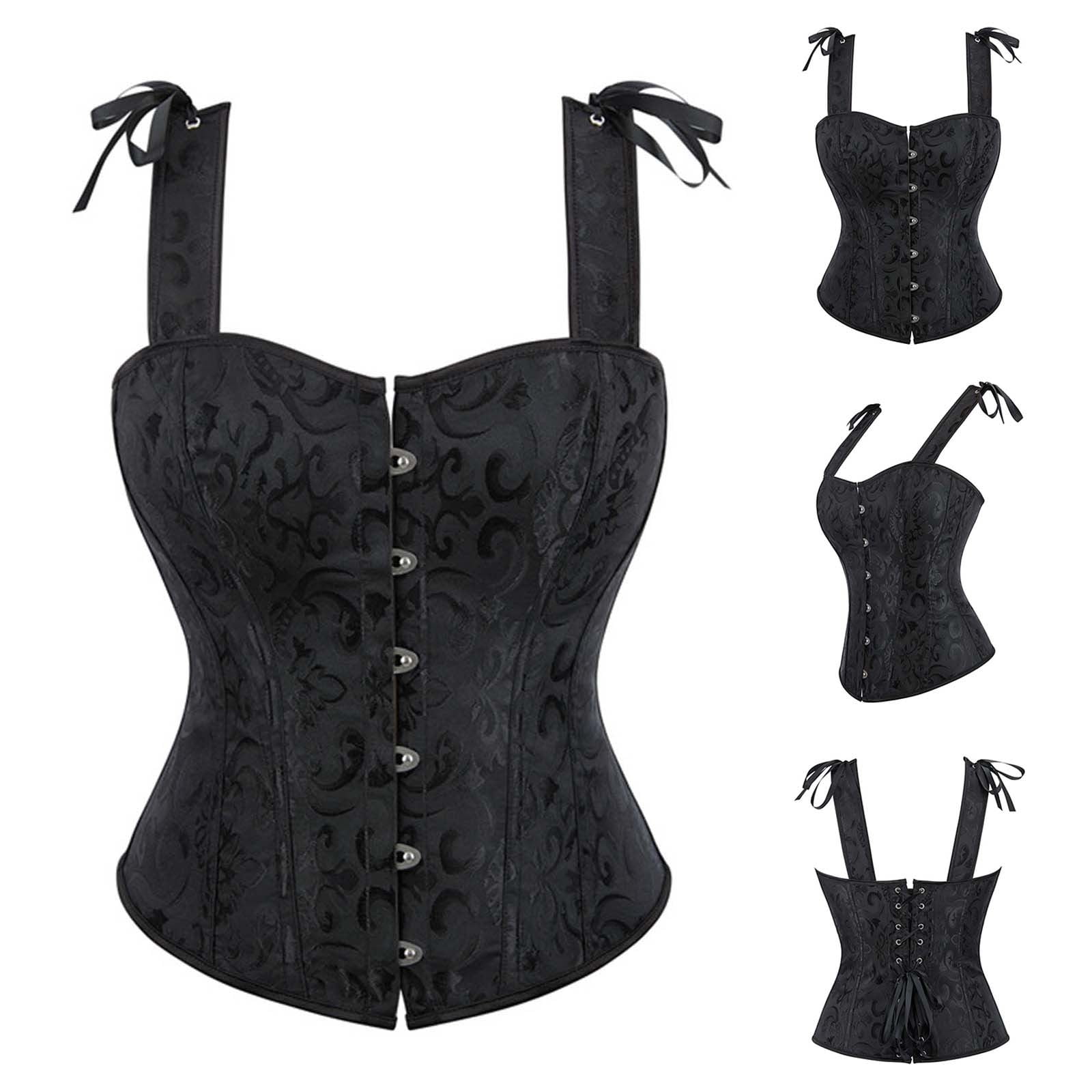 Tuosodrolic Womens Lace Up Corset Tops Overbust Corsets Plus Size — free download
