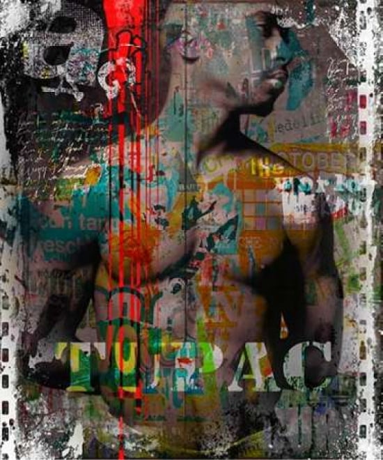 Tupac Canvas Art - Micha Baker (24 x 24)