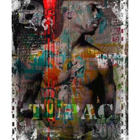 Tupac Canvas Art - Micha Baker (24 x 24)