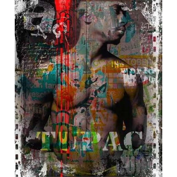 Tupac Canvas Art - Micha Baker (24 x 24)