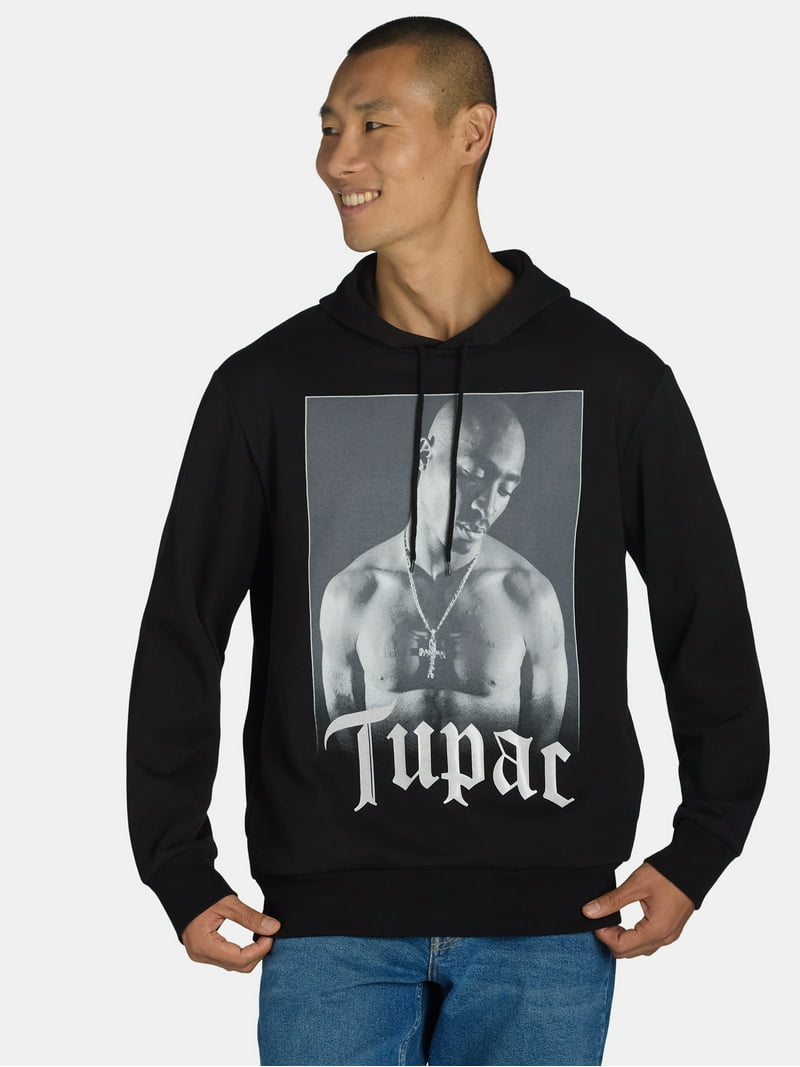 Tupac Men's & Big Men's Old English Graphic Print Fleece