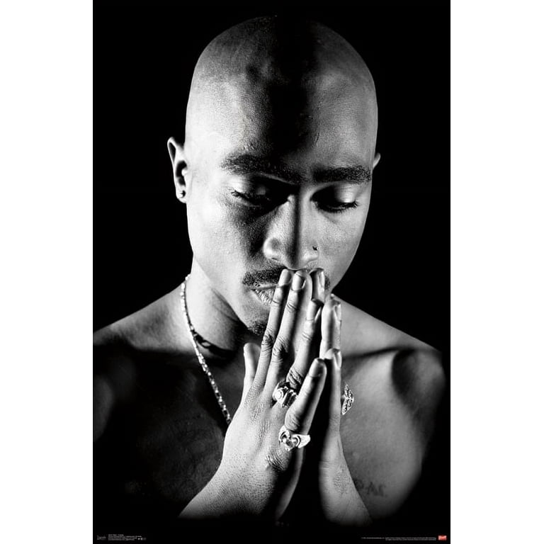 34) Print - Tupac x (22 Praying Poster
