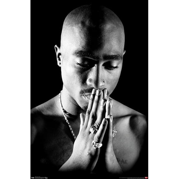 Tupac - Praying Wall Poster, 14.725" x 22.375"