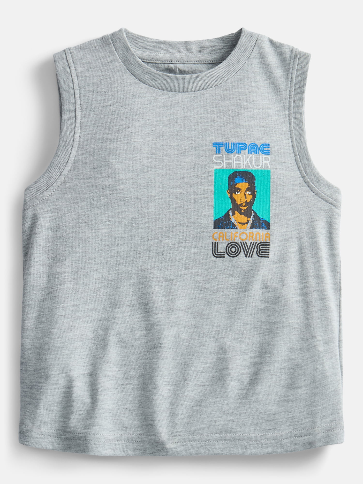 Tupac Toddler Boys Muscle Tank Top, Sizes 12M-5T