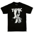 thumbnail image 1 of Tupak Shaku Men's Officially Licensed Hand Prayer Graphic Hip Hop Rap Tee T-Shirt - Black (X-Large), 1 of 2