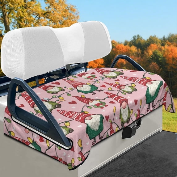 HUIACONG Printing Christmas Golf Cart Seat Covers Two-Person Anti-Slip Easy to Clean Golf Car Seat Towel Portable Golfs Car Interior Covers Golfs Cart Seats Covers Comfort for EZGO Club Cars