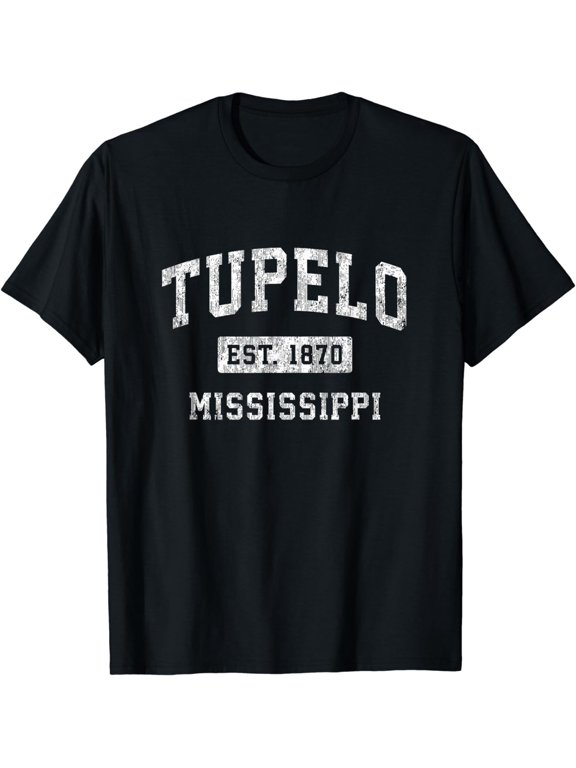 Tupelo Mississippi MS Vintage Established Sports Design T-Shirt