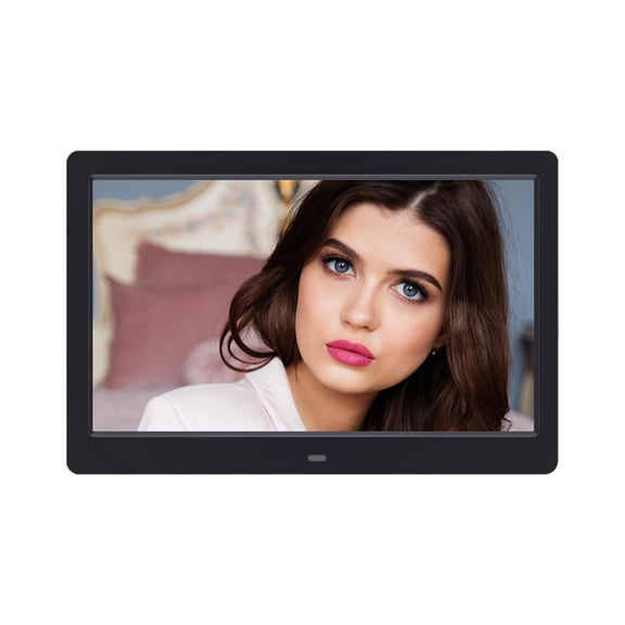 Tuphregyow 10-inch HD Digital Photo Frame Electronic Photo Album Calendar Clock Pictures Video Music Loop Playback Support Connected To The Computer, Headphones,speakers Black