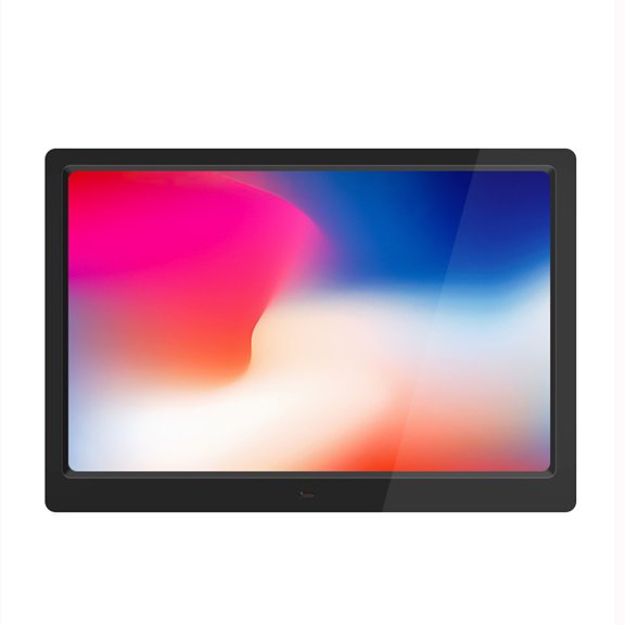 Tuphregyow 15.4-inch HD Digital Photo Frame Electronic Photo Album Calendar Clock Pictures Video Music Loop Playback Support Connected To The Computer, Headphones,speakers Black