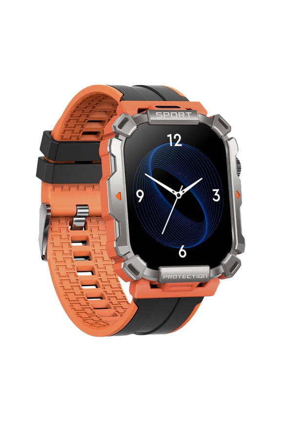 2.01-inch Bluetooth Call Multifunctional Sports Mode Information Push Ultra-thin Fashionable Appearance Waterproofs Smartwatch Orange