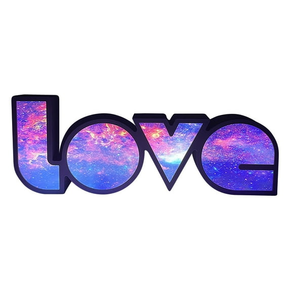 Tuphregyow 2023 Desk Lamp Desk Lamp Led Decorative Colored Light String Valentine'S Day Proposal Confession Light Box English Letters Modeling Lamp