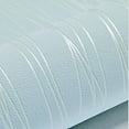 thumbnail image 1 of Tuphregyow 53x1000cm Modern Non-Woven Wallpaper Roll Glitter Stripe Textured Flocking Striped Wallcoverings For Bedroom Living Room Blue, 1 of 7