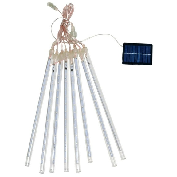 Tuphregyow Backyard Decorative Lights,30Cm Solar Rainproof 8-Heel Double-Sided Pasted, Outdoor Ice Decorative Color Lamp String,Adjustable Lights for Outdoor Path, Sidewalk, Driveway Or Walk Way