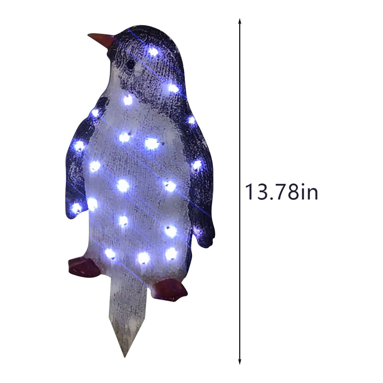 Tuphregyow Battery Operated Lighted Penguin Outdoor Christmas Yard
