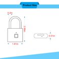 thumbnail image 1 of Tuphregyow Biometric Fingerprint Padlock Smart Keyless Locker Lock with USB Rechargeability for Backpacks, Suitcases, and More silver, 1 of 6