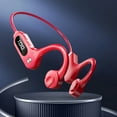 thumbnail image 1 of Tuphregyow Bluetooth Headphones Open Ear Headphones, With Digital Display Wireless Ear Hook Pluggable Sports Air-Conduction Headphones Bluetooth 5.3 Headset With Mic For Running, Driving, 1 of 5