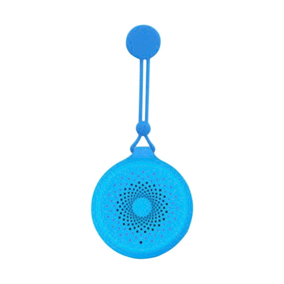 Tuphregyow Bluetooth Shower Speaker Handsfree Speakerphone With Built-in Mic Dedicated Suction Cup For Showers Bluetooth 5.0 IP64 Blue