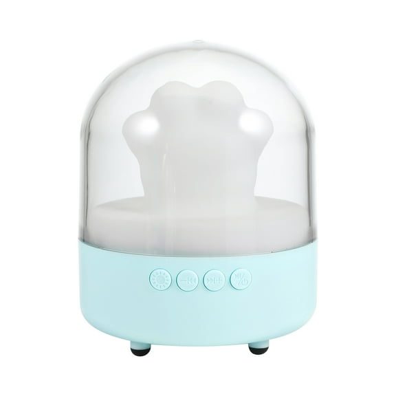 Tuphregyow Bluetooth Speaker Night Lamp, Portable Wireless Bedside Lamp with Smart Alarm Clock, Music Sleep Lamp Support Speakerphone - Perfect for Bedroom Reading (Paw Design) Blue