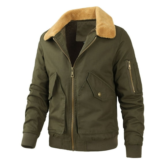 Tuphregyow Casual and Comfortable Men's Flannel Shirt Jacket - Lined Cotton Plaid Button Up Coat with Pocket, Perfect for Everyday Wear Army Green XXL