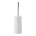 thumbnail image 1 of Tuphregyow Compact Freestanding Toilet Brush and Holder Set with Stainless Steel Handle Splashproof Bathroom Cleaning Tool White, 1 of 9