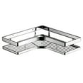 thumbnail image 1 of Tuphregyow Corner Bathroom Shelf Organizer with Hooks Space Saving Bathroom Rack for Storage Silver, 1 of 7