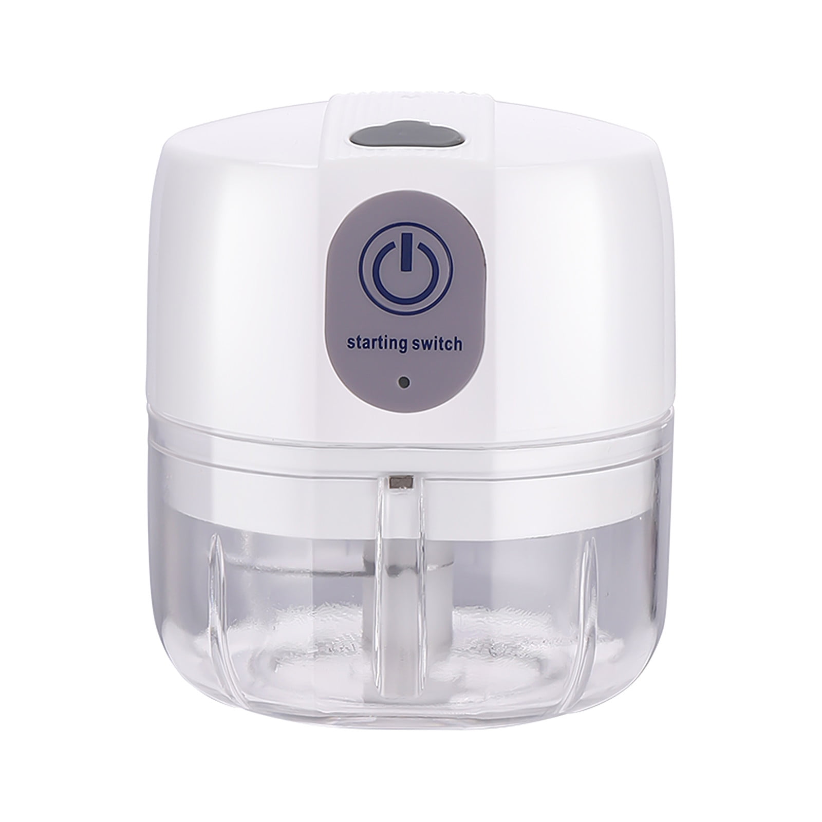 Tuphregyow Electric Garlic Chopper Garlic Masher, Garlic Press Mincer Pepper Chili Vegetable Meat Grinder， Food Processor Mincer 100ML White