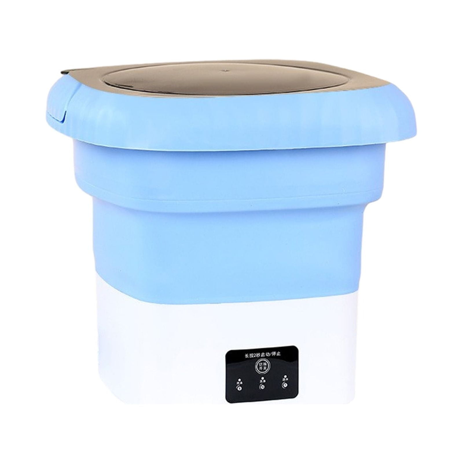 Tuphregyow Foldable Mini Washing Machine Portable and Compact, Ideal for Underwear, Baby Clothes, Apartments, Dormitories, Camping, and Travel Blue