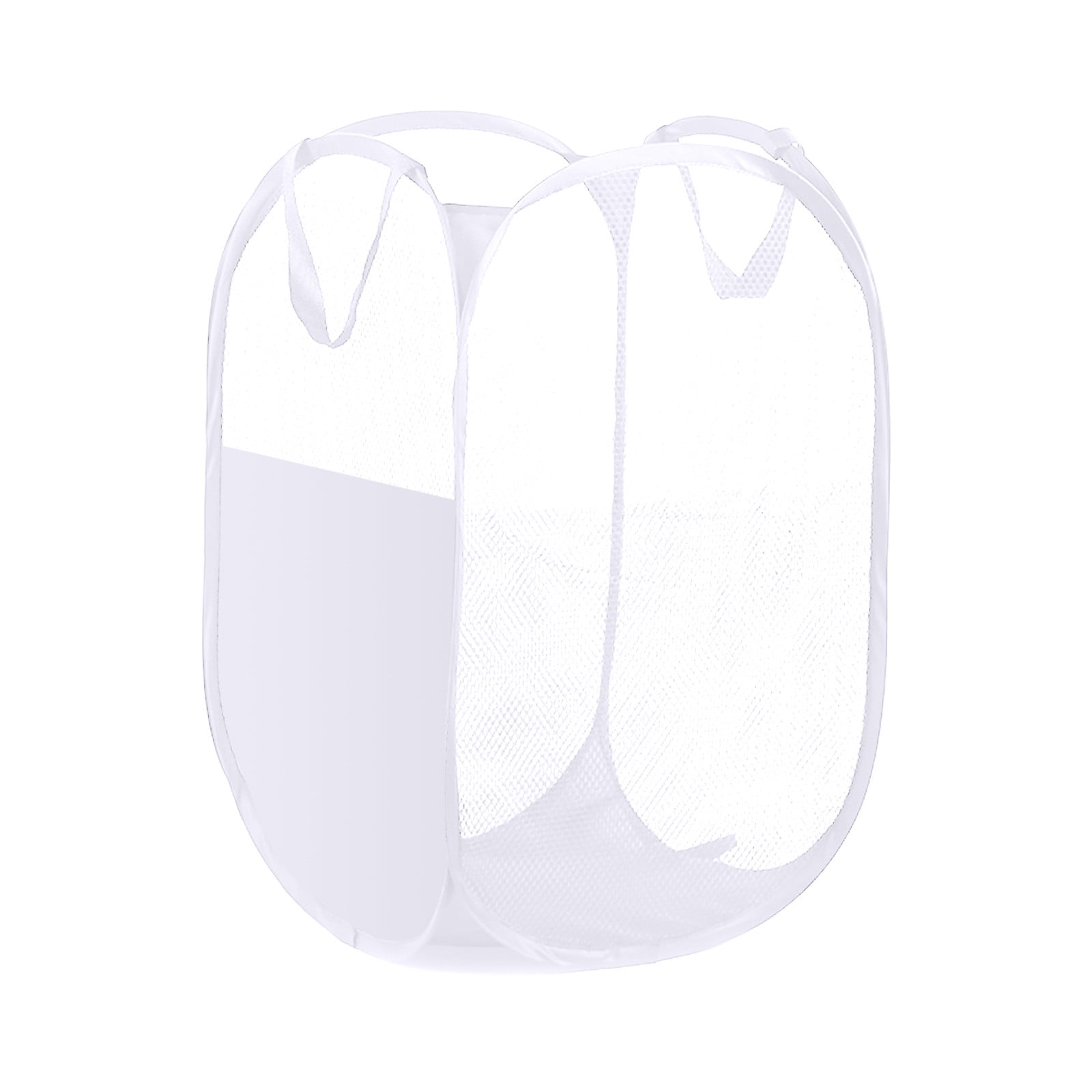 Tuphregyow Foldable Three Sided Mesh Dirty Clothes Basket Breathable
