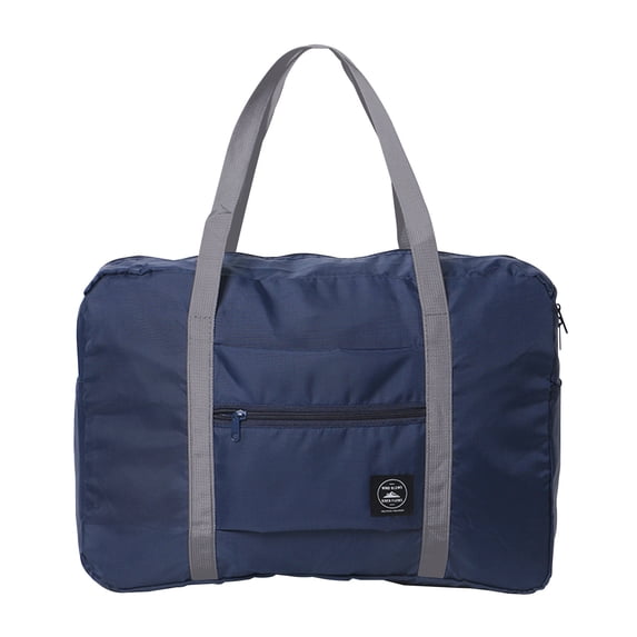Tuphregyow Foldable Travel Duffel Bag - Tote Carry-On Luggage for Women and Girls - Sport Duffle Overnight Bag Dark Blue