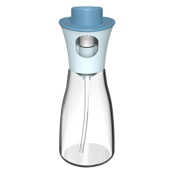 Tuphregyow Glass Oil and Vinegar Dispenser Bottle Reusable Kitchen Oiler with Easy Clean Features Reusable Olive Oil Bottle Transparent Oil And Vinegar Bottle Blue