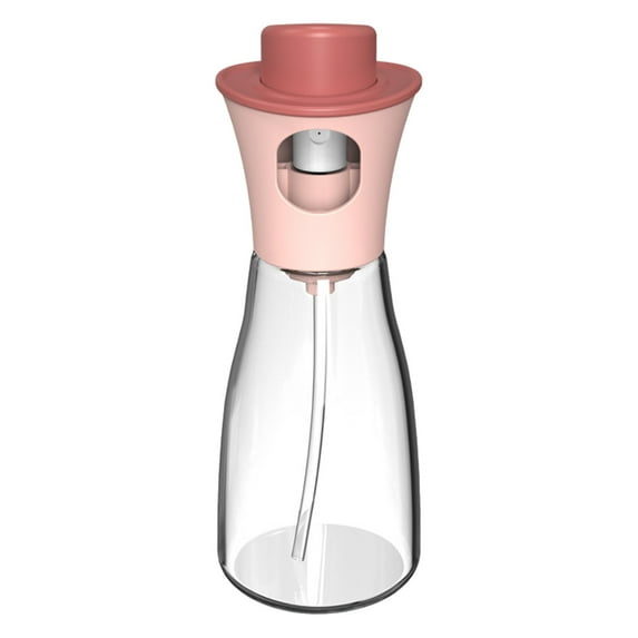 Tuphregyow Glass Oil and Vinegar Dispenser Bottle Reusable Kitchen Oiler with Easy Clean Features Reusable Olive Oil Bottle Transparent Oil And Vinegar Bottle Pink