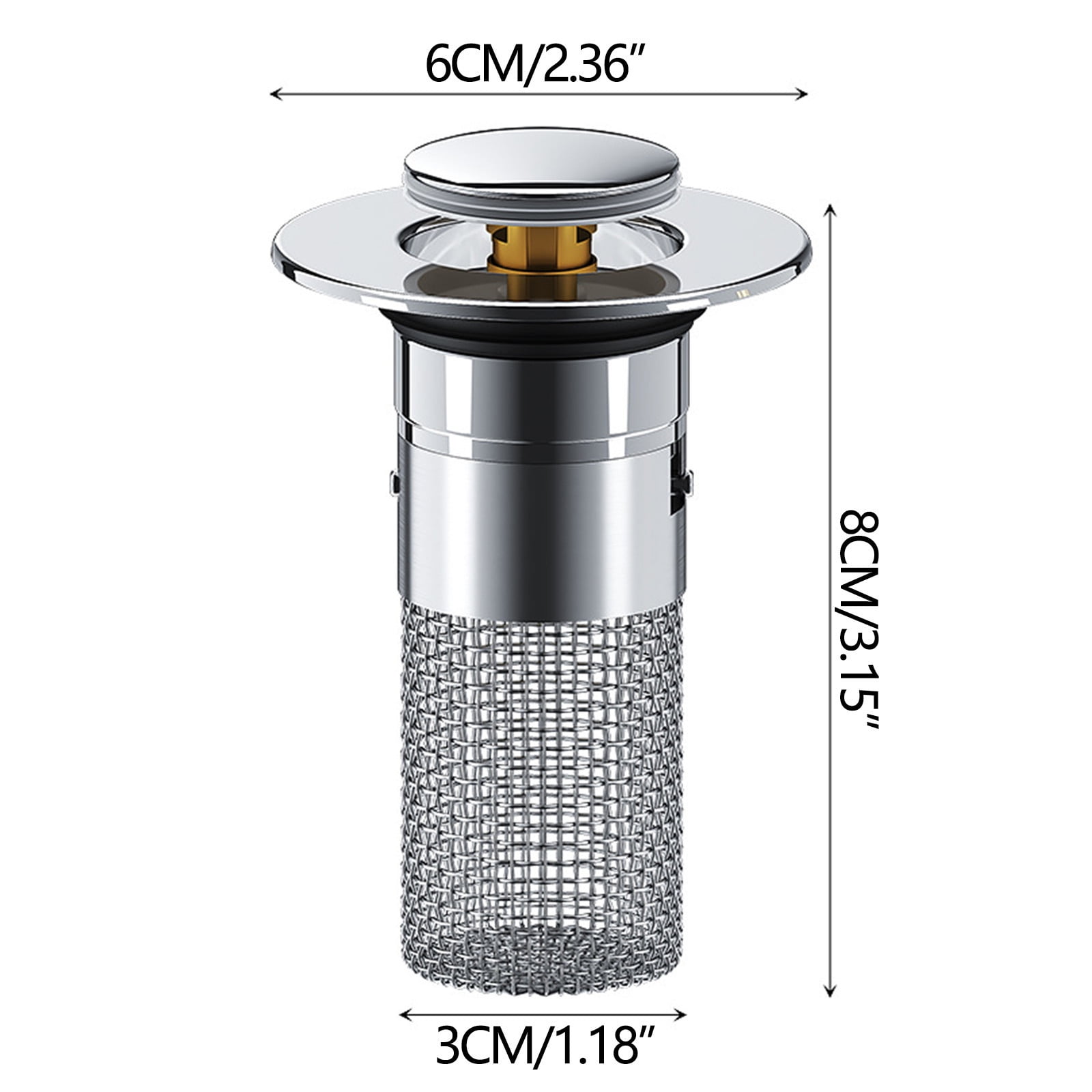 Tuphregyow Hair Catcher Bathroom Sink Bathroom Sink Stopper Strainer ...
