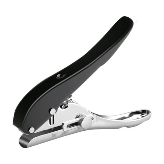 Tuphregyow Handheld 3mm Precision Paper Eyelet Punch with Sleek Black Design for Efficient and Safe Card Production black