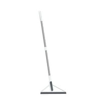 Tuphregyow Heavy Duty Floor Window Squeegee with Long Telescoping Handle - 12.9 inch Rubber Blade for Efficient Cleaning of Tiles, Shower, Glass, Deck - Multipurpose Household Cleaning Tool Gray