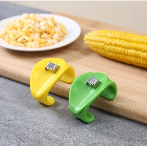 Tuphregyow Innovative Handheld Corn Thresher One-Handed Corn Peeler Shucker Tool for Easy, Efficient Cob Stripping Safe, Ergonomic Design for All Ages Effortless Cleaning Storage Yellow
