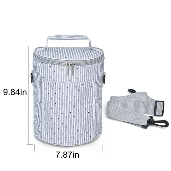 Tuphregyow Insulated Lunch Bag for Women - Cute Oxford Cloth Lunch Tote with Aluminum Foil Lining, Ideal for Picnics, Boating, Beach, Fishing, and Work Blue