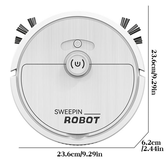 Tuphregyow Intelligent Sweeping Robot Sweeping, Suction, And Dragging Integrated New Fully Automatic Home Intelligent Vacuum Cleaner White
