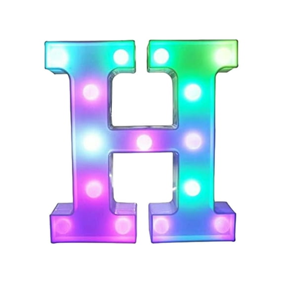 Tuphregyow Multicolor LED Marquee Letter Lights With Remote: Decorative Party Bar Letters with Lights for Home Decorations White