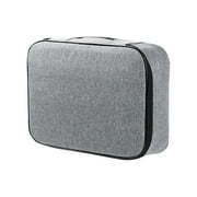 Tuphregyow Multipurpose Safe Document Box with Lock, for Filing and Organizing Your Important Documents at Home,Office or While Traveling Keep Your Documents,Certificates,Passport Secure Gray