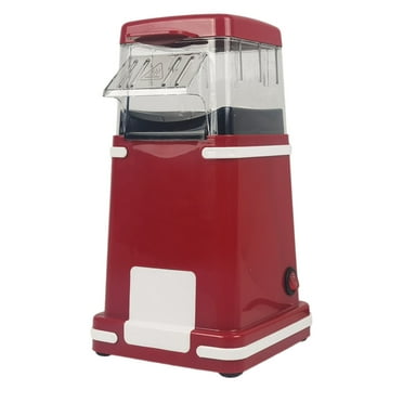 Tuphregyow No Oil Mini Popcorn Machine, Fast Making Popcorn Popper with Ergonomic Design, Red Popcorn Maker for Home and Party Use red