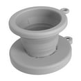 thumbnail image 1 of Tuphregyow Portable Coffee Filter Cup Drip Coffee Maker for Hiking, Camping, Home Office Space-Saving Design, Odor-Free Chemical-Free Brewing, Dishwasher Safe Gray, 1 of 2