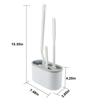 Bath Bliss 2-in-1 Toilet Brush and Plunger Set in Black - Walmart.com