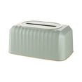 thumbnail image 1 of Tuphregyow Spring Tissue Box Holder with Storage Function Multifunctional Tissue Box and Holder, Ideal Housewarming Gift Light Green, 1 of 6