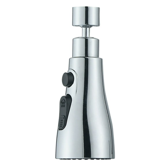 Tuphregyow Stainless Steel Tap Water Saver with 3 Spray Modes - Kitchen Faucet Extender for Efficient Cleaning and Easy Installation Silver