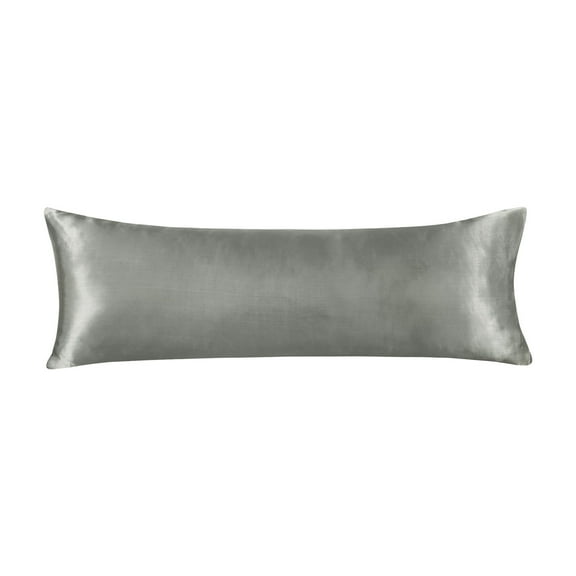 Tuphregyow Standard Size Satin Silk Pillowcase with Hidden Zipper, Soft, Breathable, Smooth and Cool, Perfect for Hair and Skin Gray