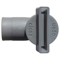 Tuphregyow Stop For Pools With 32 Mm Hose Connection, Swimming Pool Hose Plunger, Shut-Off For Above Ground Pools, Stopcock For Pool 32 Mm Gray