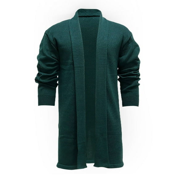 Tuphregyow Stylish Men's Tough Wool Coat - Winter Outerwear Jacket, Your Style in Cold Weather Green XL