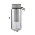 thumbnail image 1 of Tuphregyow Tea Tumbler With Infuser,Bpa Free Double Wall Glass Travel Tea Mug With Stainless Steel Filter,,Leakproof Tea Bottle With Strainer for Loose Leaf Tea And Fruit Water, 1 of 9