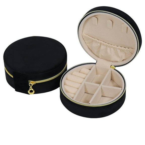 Tuphregyow Travel Jewelry Box - Unique Friendship Gift for Women, Ideal for Birthday, Christmas, Best Friend Gifts Black